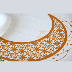 🌙 "Éclat du Ramadan" - Nappe Élégante pour une Table Festive 🌙