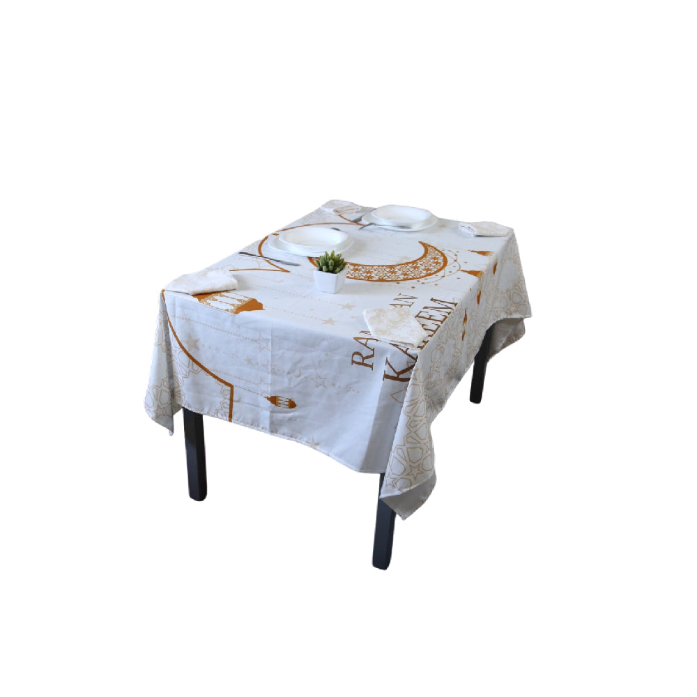 🌙 "Éclat du Ramadan" - Nappe Élégante pour une Table Festive 🌙